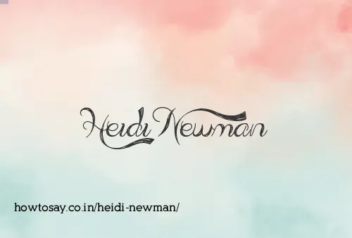 Heidi Newman