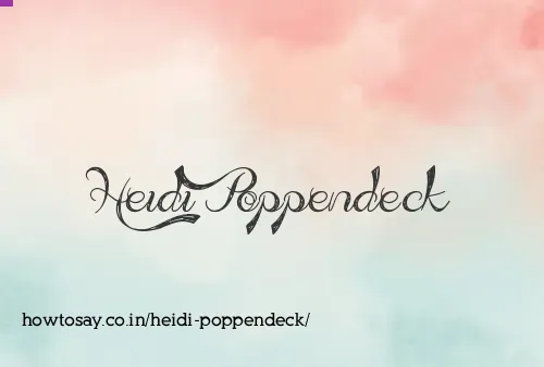 Heidi Poppendeck