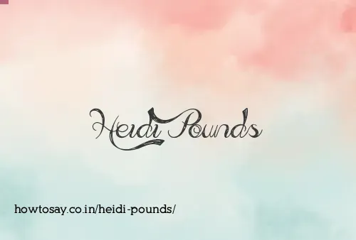 Heidi Pounds