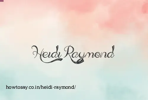 Heidi Raymond