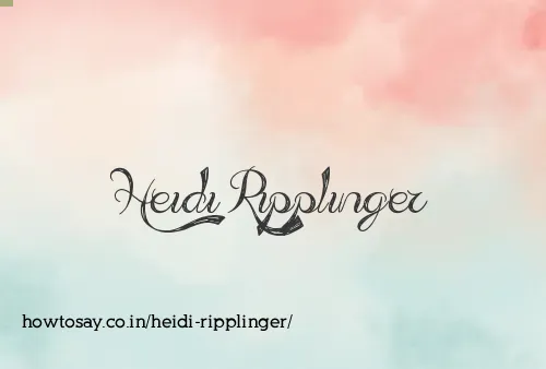 Heidi Ripplinger
