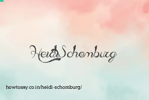Heidi Schomburg