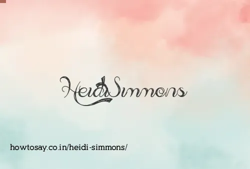 Heidi Simmons