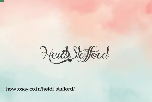 Heidi Stafford