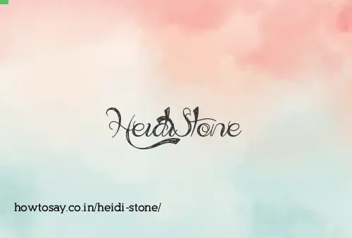 Heidi Stone