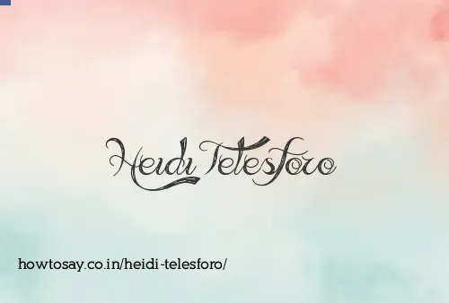 Heidi Telesforo