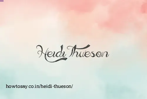 Heidi Thueson