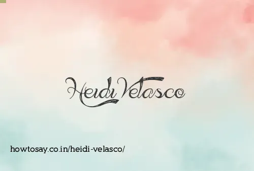 Heidi Velasco