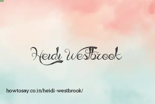 Heidi Westbrook