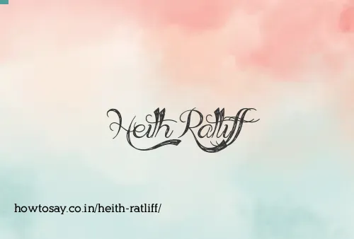 Heith Ratliff