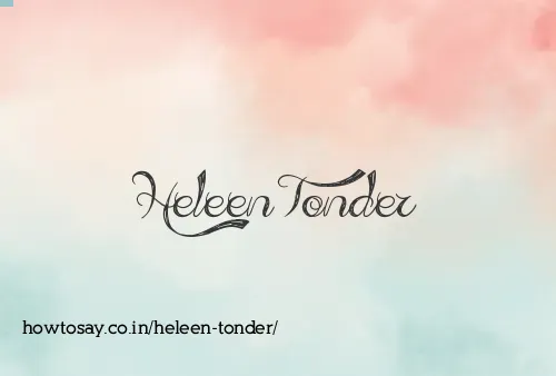 Heleen Tonder