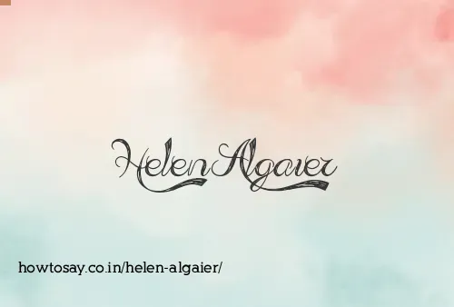 Helen Algaier