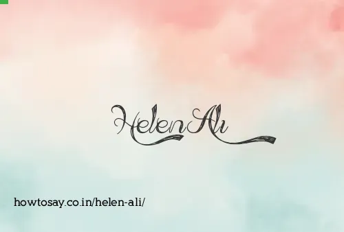 Helen Ali