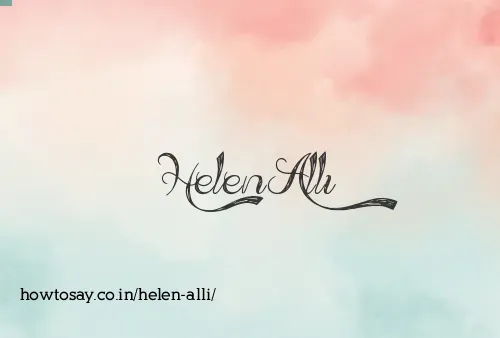 Helen Alli