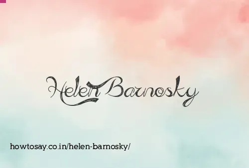 Helen Barnosky