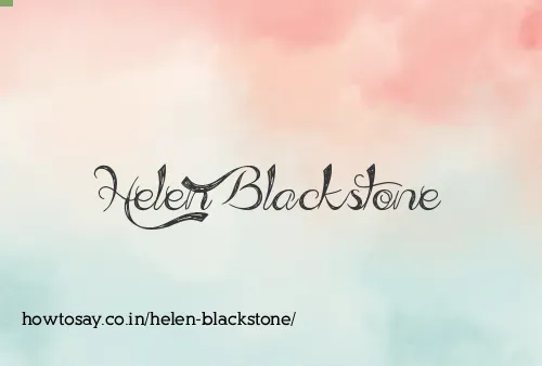 Helen Blackstone
