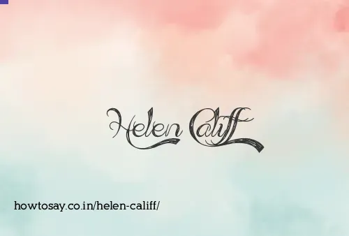 Helen Califf