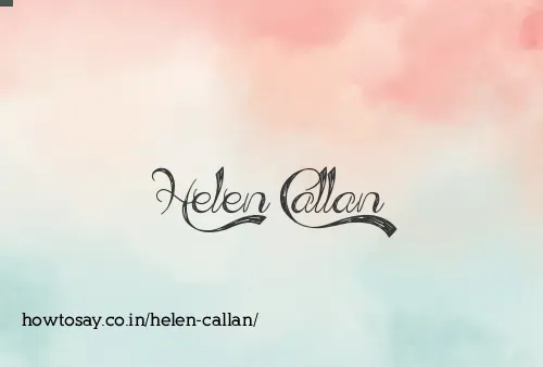 Helen Callan