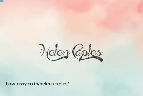 Helen Caples