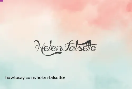 Helen Falsetto