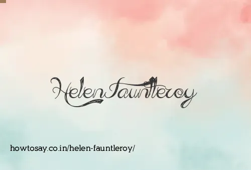 Helen Fauntleroy