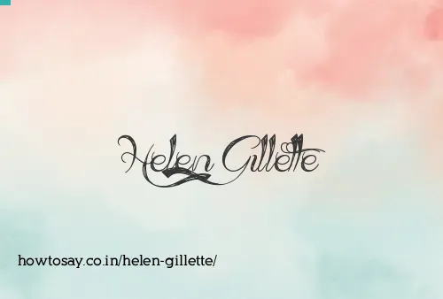 Helen Gillette