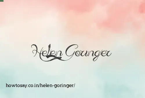 Helen Goringer