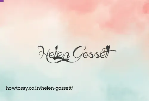 Helen Gossett