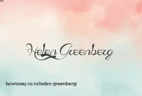 Helen Greenberg