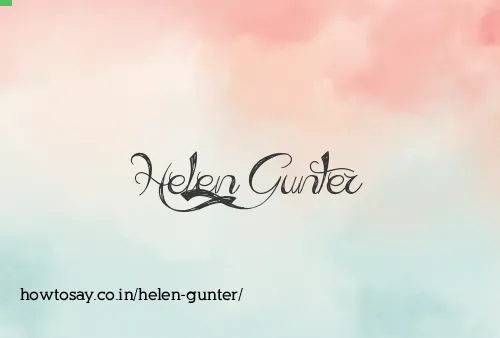 Helen Gunter