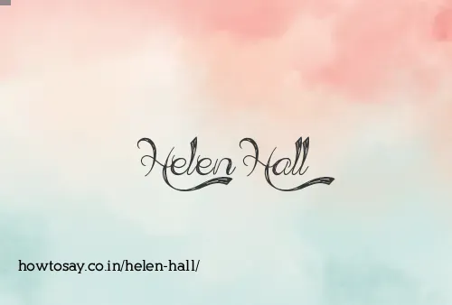Helen Hall