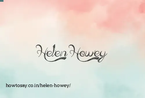 Helen Howey
