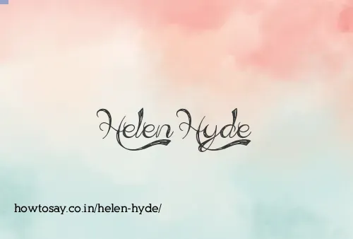 Helen Hyde