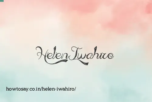 Helen Iwahiro