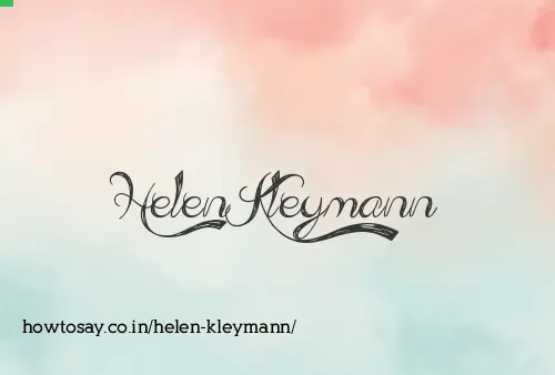 Helen Kleymann