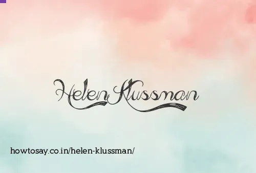 Helen Klussman