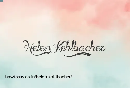 Helen Kohlbacher