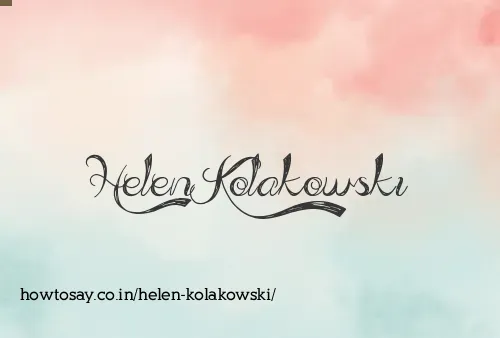 Helen Kolakowski