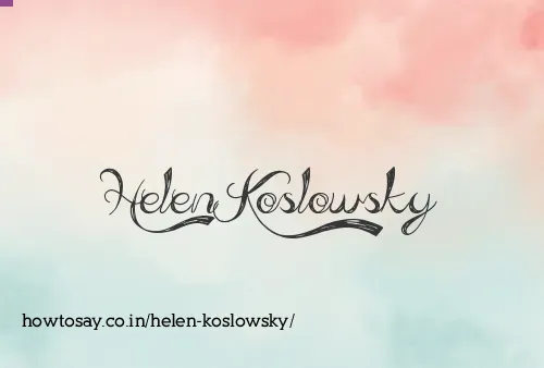 Helen Koslowsky