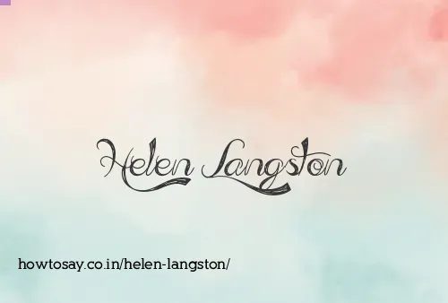 Helen Langston