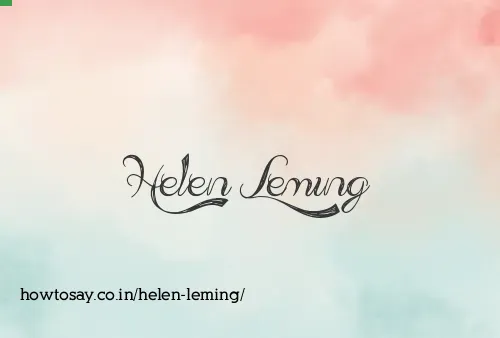 Helen Leming