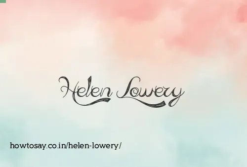 Helen Lowery