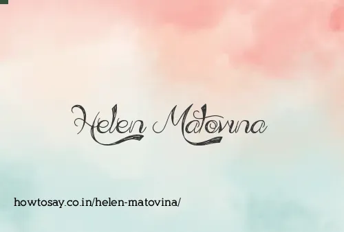 Helen Matovina
