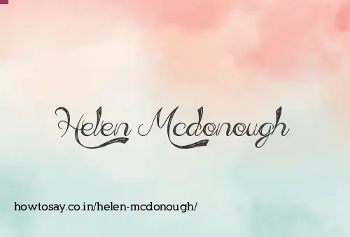Helen Mcdonough