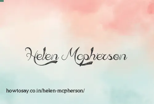 Helen Mcpherson
