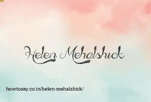 Helen Mehalshick
