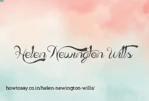 Helen Newington Wills