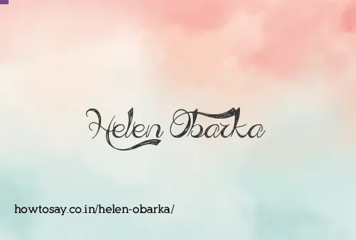 Helen Obarka