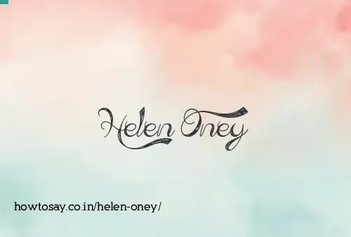 Helen Oney
