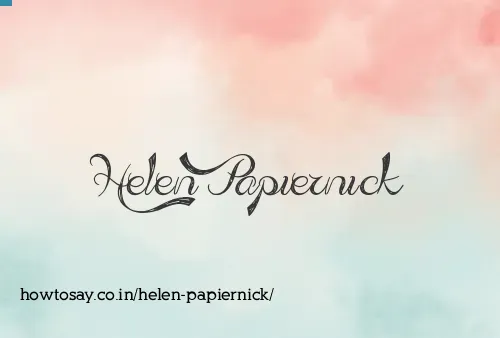 Helen Papiernick